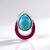 Mohave Blue Turquoise Silver Pendant