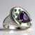 Anello in argento con Ametista Siberiana