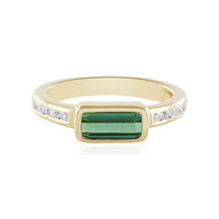 Bague en argent et Tourmaline verte de Benedito (Adela Silber)