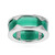 Grüner Achat-Silberring