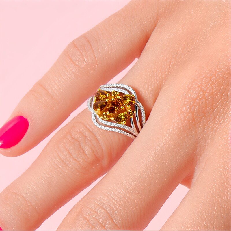 Bague en or et Diamant fancy SI2 (CIRARI)