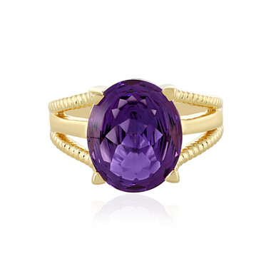 Anello in argento con Ametista Zambiana