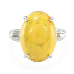 Bumble Bee Jasper Silver Ring