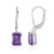 Sambia-Amethyst-Silberohrringe
