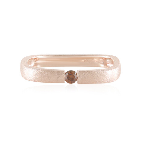 Anillo en plata con Diamante rojo I2 (de Melo)