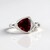 Anello in argento con Granato Mozambico
