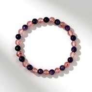 Armband met lepidolieten