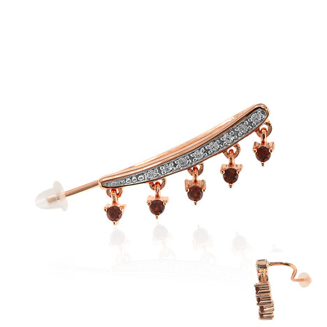 Zilveren oorbellen met Mozambique granaten (M de Luca)