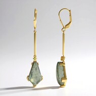 Pendientes en plata con Labradorita dorada de Maniry (KM by Juwelo)