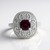 Anello in argento con Rodolite