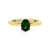 Anello in argento con Diopside Russo
