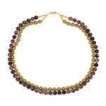 Collana in argento con Rodonite (Riya)
