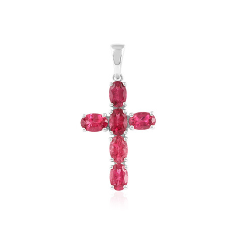 Ciondolo in argento con Rubellite