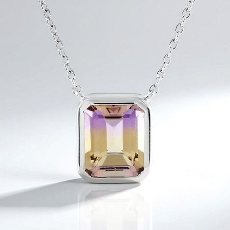 Collana in argento con Ametrina