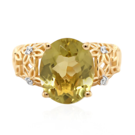 Limonen-Citrin-Silberring