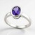 Bague en argent et Améthyste de Zambie