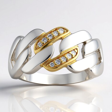 Anello in argento con Diamante I1 (G) (Annette)
