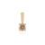 Gouden hanger met een I2 Bruine Diamant (SUHANA)