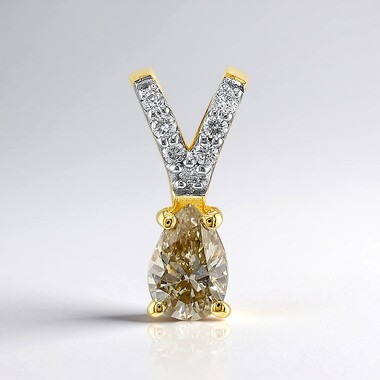 Pendentif en or et Diamant Cognac d'Argyle I3 (Mark Tremonti)