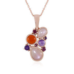 Collana in argento con Pietra di Luna Pesca