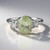 Anello in argento con Ametista Verde