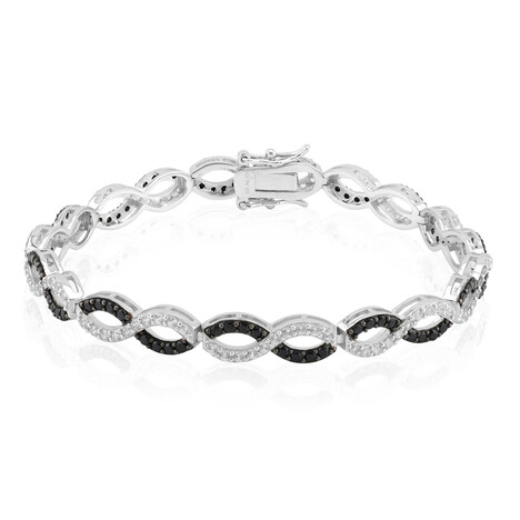 Edelstein-Silberarmband