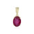 9K Madagascar Ruby Gold Pendant