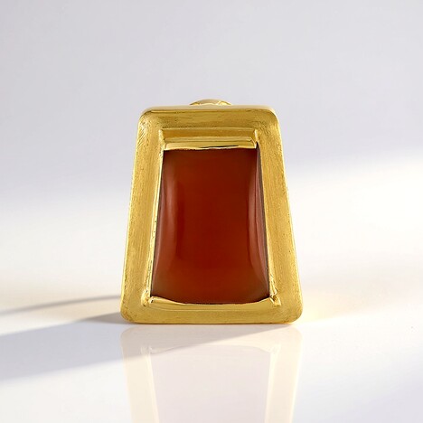 Ciondolo in argento con Onice Rossa (MONOSONO COLLECTION)