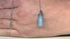 Collar en plata con Cuarzo azul azur
