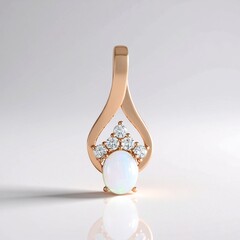 Ciondolo in argento con Opale di Welo (Adela Silber)