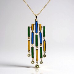 Collana in argento con Peridoto