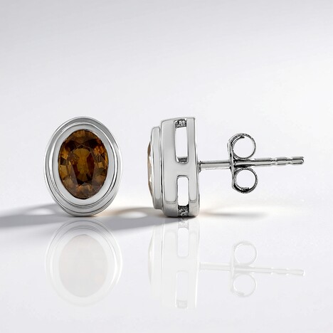 Orecchini in argento con Zircone Mandarino