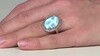 Anillo en plata con Larimar