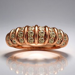 Anello in oro con Diamante Rose de France SI1 di Argyle