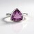 Anello in argento con Fluorite Rosa (MONOSONO COLLECTION)