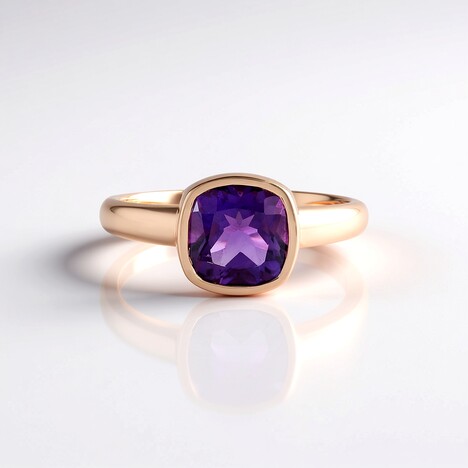 Anello in argento con Ametista del Marocco
