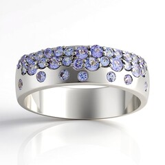 Anello in argento con Tanzanite