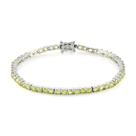 Peridot-Silberarmband