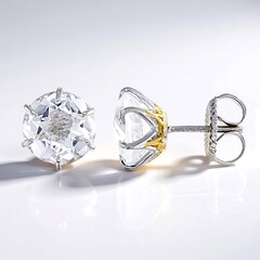 Orecchini in argento con Quarzo Bianco