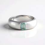 Anello in argento con Smeraldo Color Paraiba