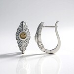 Orecchini in oro con Diamante Champagne I2 (de Melo)