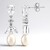 Orecchini in argento con Perla d'Acqua Dolce Bianca