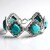 Bracciale in argento con Turchese Kingman Mohave Blu (Jones Lee)