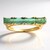 Anello in oro con Tormalina Verde di Benedito