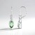 Orecchini in argento con Fluorite Verde