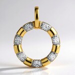 Ciondolo in oro con Diamante SI1 (G) (Annette)