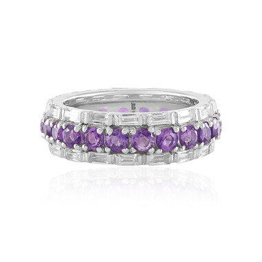 Sibirischer Amethyst-Silberring
