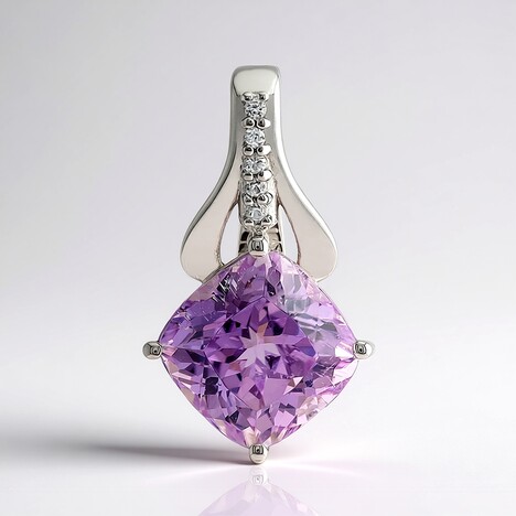 Ciondolo in argento con Kunzite (Pallanova)