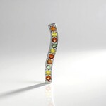 Ciondolo in argento con Zaffiro Fancy