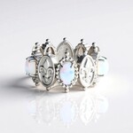 Anello in argento con Opale di Welo (Dallas Prince Designs)